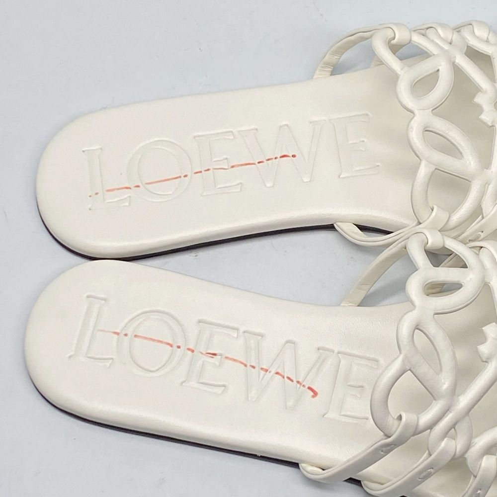 Loewe Petal Anagram slide in soft calfskin size 37 - Picture 12 of 16